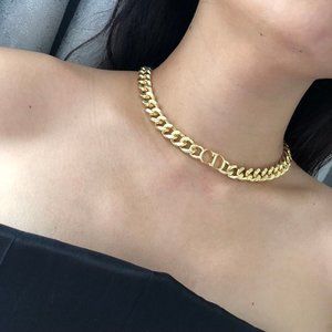 CD Danseuse Etoile Choker Gold Necklace